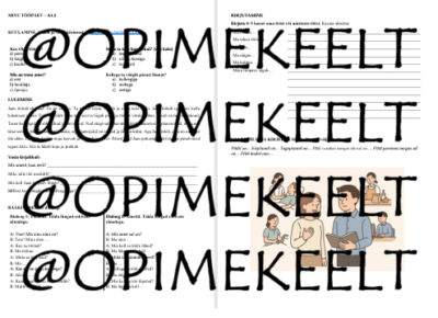 Minu tööpäeva |A1.2-A2.1