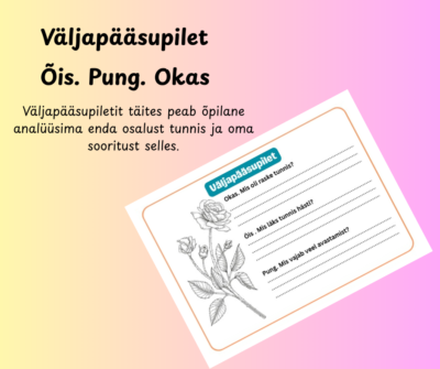 Väljapääsupilet. Õis. Okas. Pung.