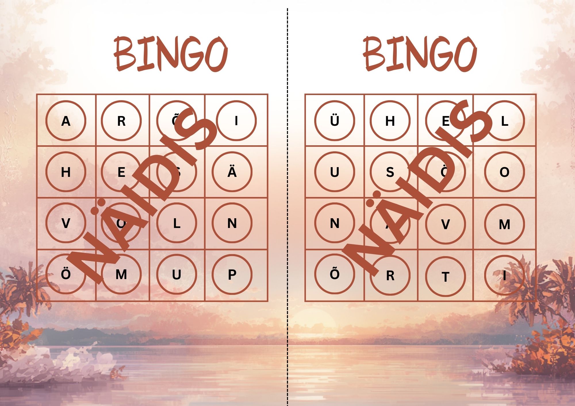 BINGO - häälikanalüüs