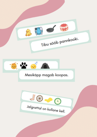 Lugemisülesanne. Nuputa laused pildirea järgi.