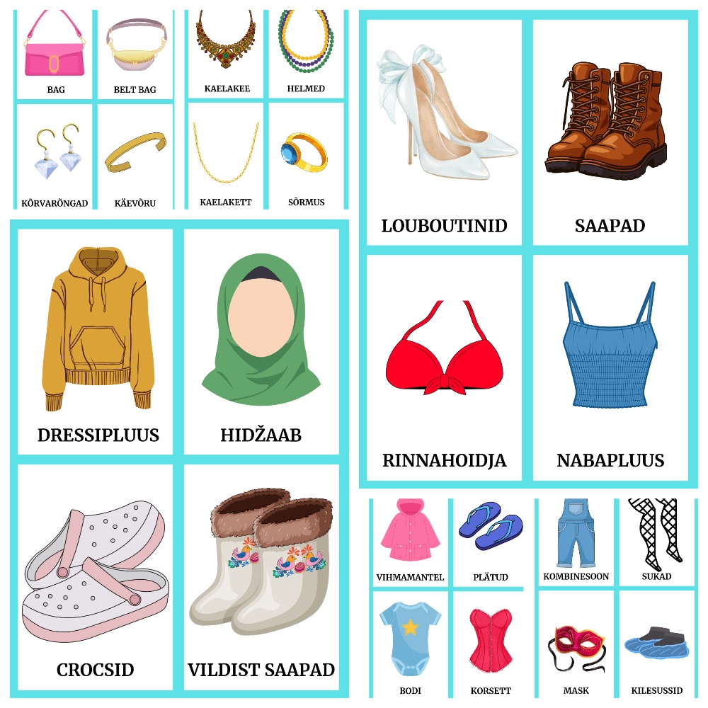 Sõnavara õppematerjal „Riided“ - Image 2