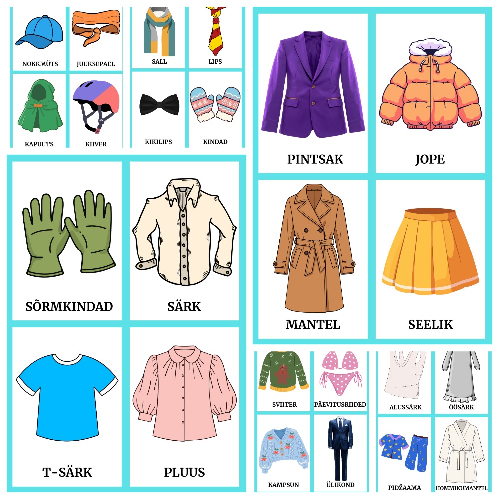 Inglise keelsed flashkaardid – Riided - Image 5