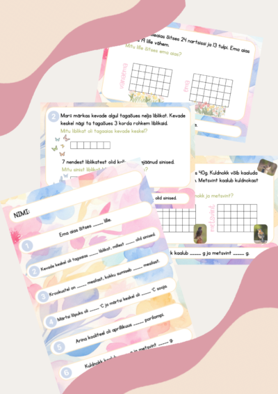 Kevad. Tekstülesanded.