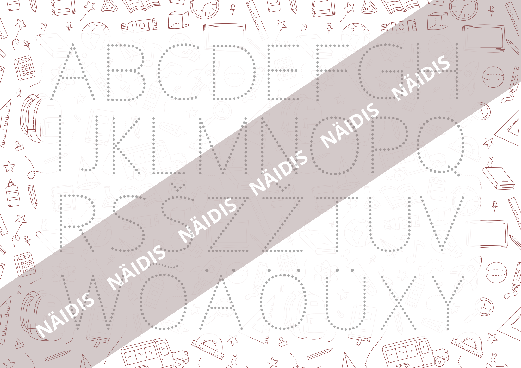 Tööleht - kirjuta trükitähti