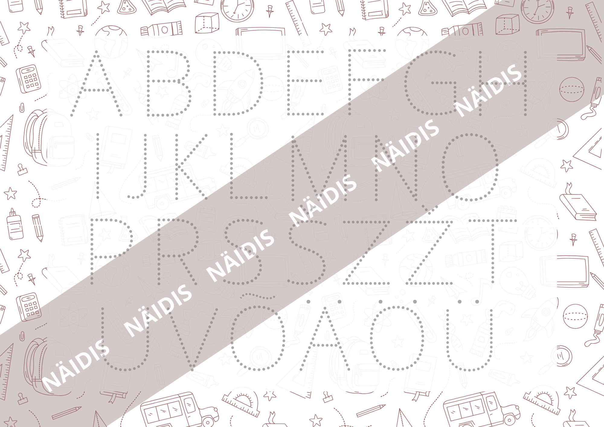 Tööleht - kirjuta trükitähti - Image 2