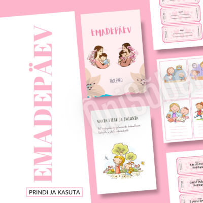 Emadepäeva töölehed – südamlik õppe- ja meisterdamiskomplekt