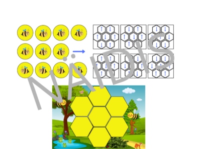 Mesilaste paigutamine noolte järgi – lõika ja aseta õigesse kohta (24 näidiskaarti)