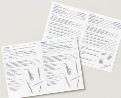 Tööleht "Puhkpillid"