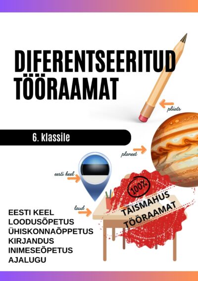 Diferentseeritud tööraamat 6.klassile KIRJANDUS