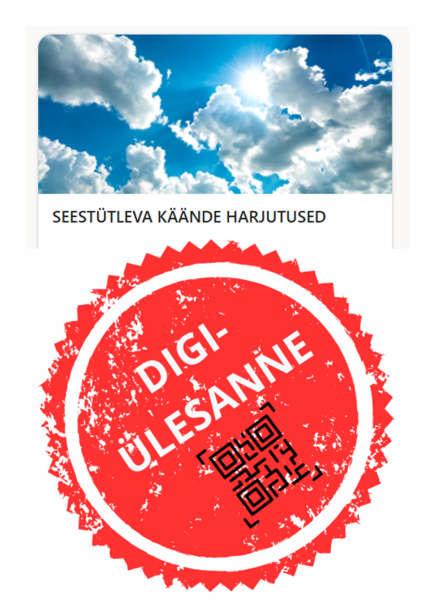 Seestütleva käände digiülesanne – 20 küsimust, 200 punkti, kestvus 30 min