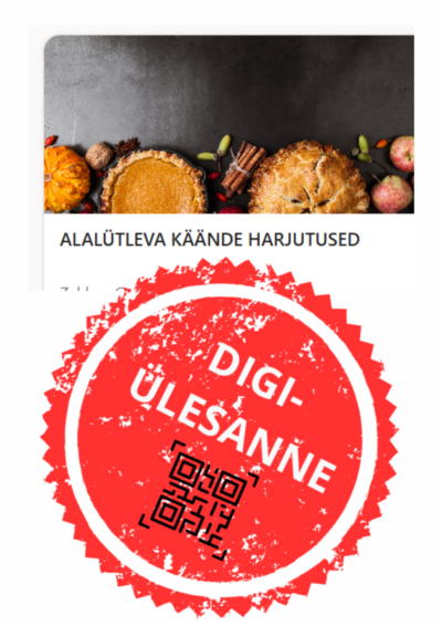 Alalütleva käände digiülesanne – 20 küsimust, 200 punkti, kestvus 30 min