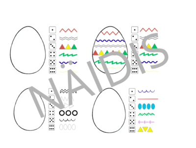 Veereta ja joonista mustreid – täringumäng töölehtedel