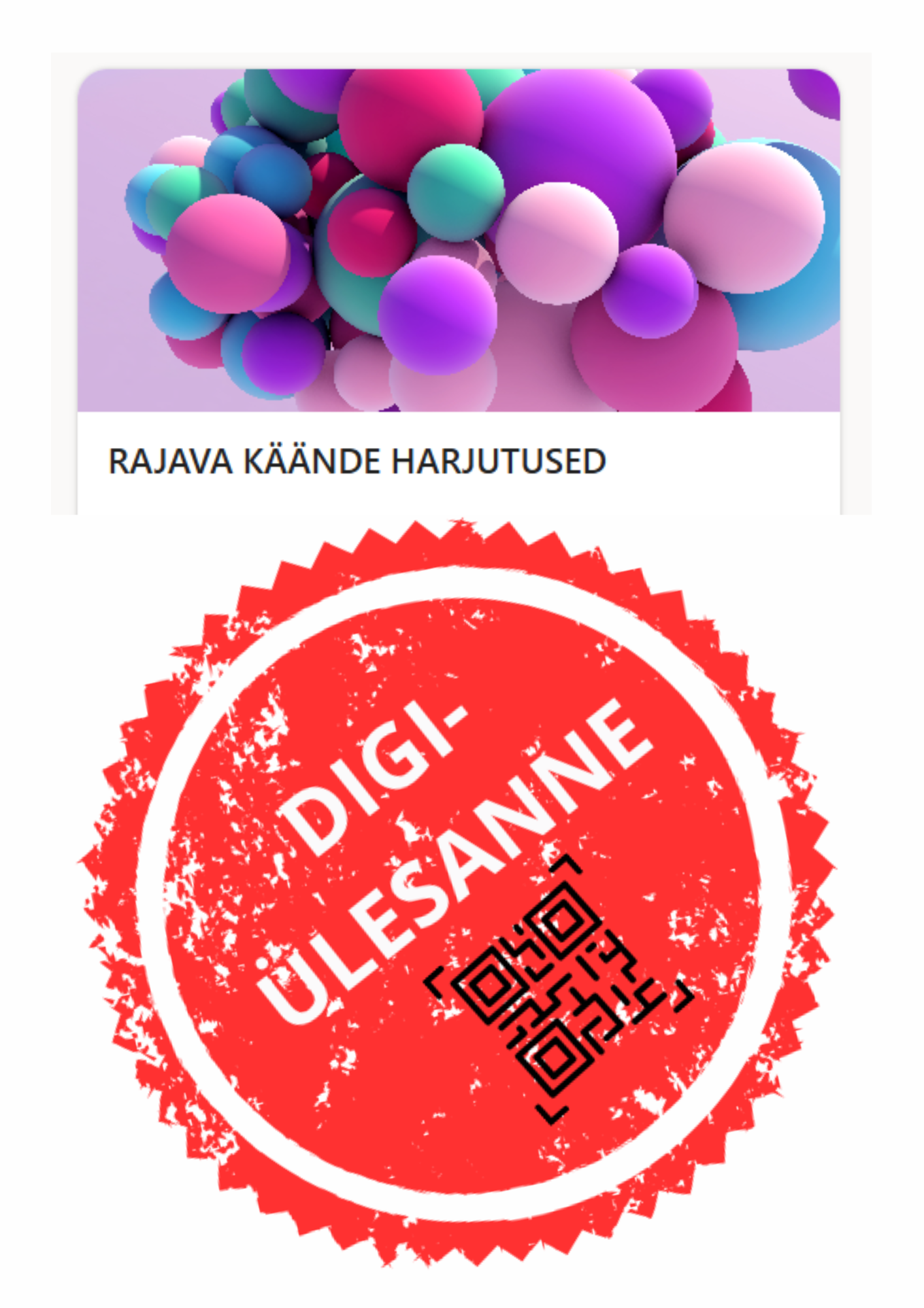 Rajava käände digiülesanne – 20 küsimust, 200 punkti, kestvus 30 min