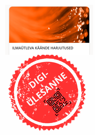 Ilmaütleva käände digiülesanne – 20 küsimust, 200 punkti, kestvus 30 min