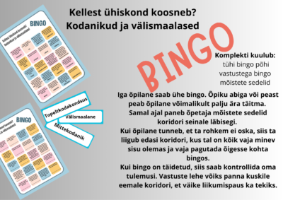 Kellest ühiskond koosneb? Kodanikud ja välismaalased. BINGO