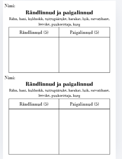 Ränd- ja paigalinnud