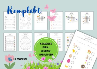 Kevadised kirja- ja lugemisharjutused.
