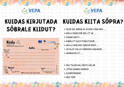 VEPA - kiidude kirjutamise juhend ja kiidude põhjad