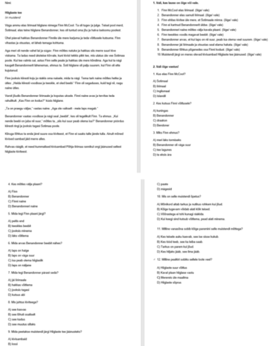 Funktsionaalne lugemine 6. klass