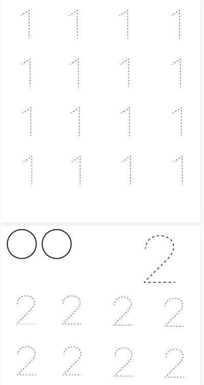 Tähe- ja numbri kirjutamisharjutused (PDF)