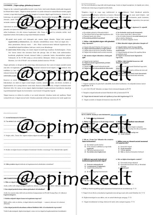 Teeme ära talgud (B2-C1)