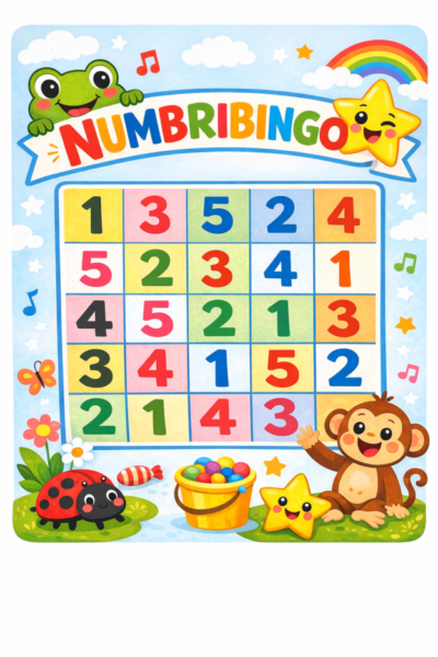 Värviline numbribingo