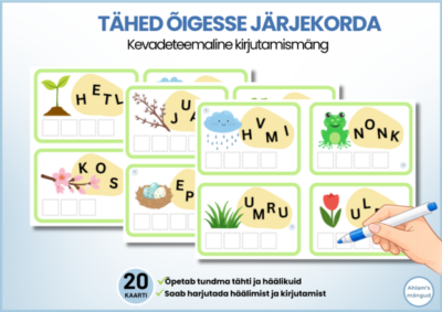 Tähed õigesse järjekorda - "Kevad"