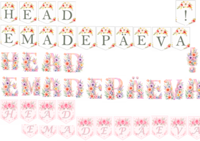 Lipukesed ja tähed „Head emadepäeva!”