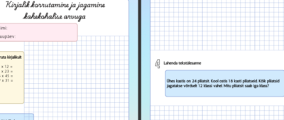 Kirjalik korrutamine ja jagamine kahekohalise arvuga