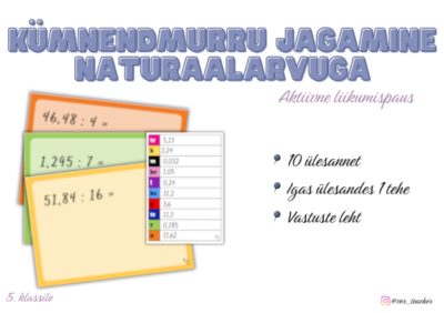 Kümnendmurru jagamine naturaalarvuga