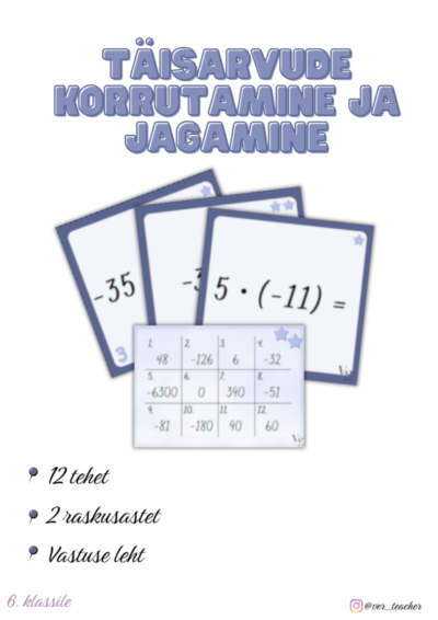 Täisarvude korrutamine ja jagamine
