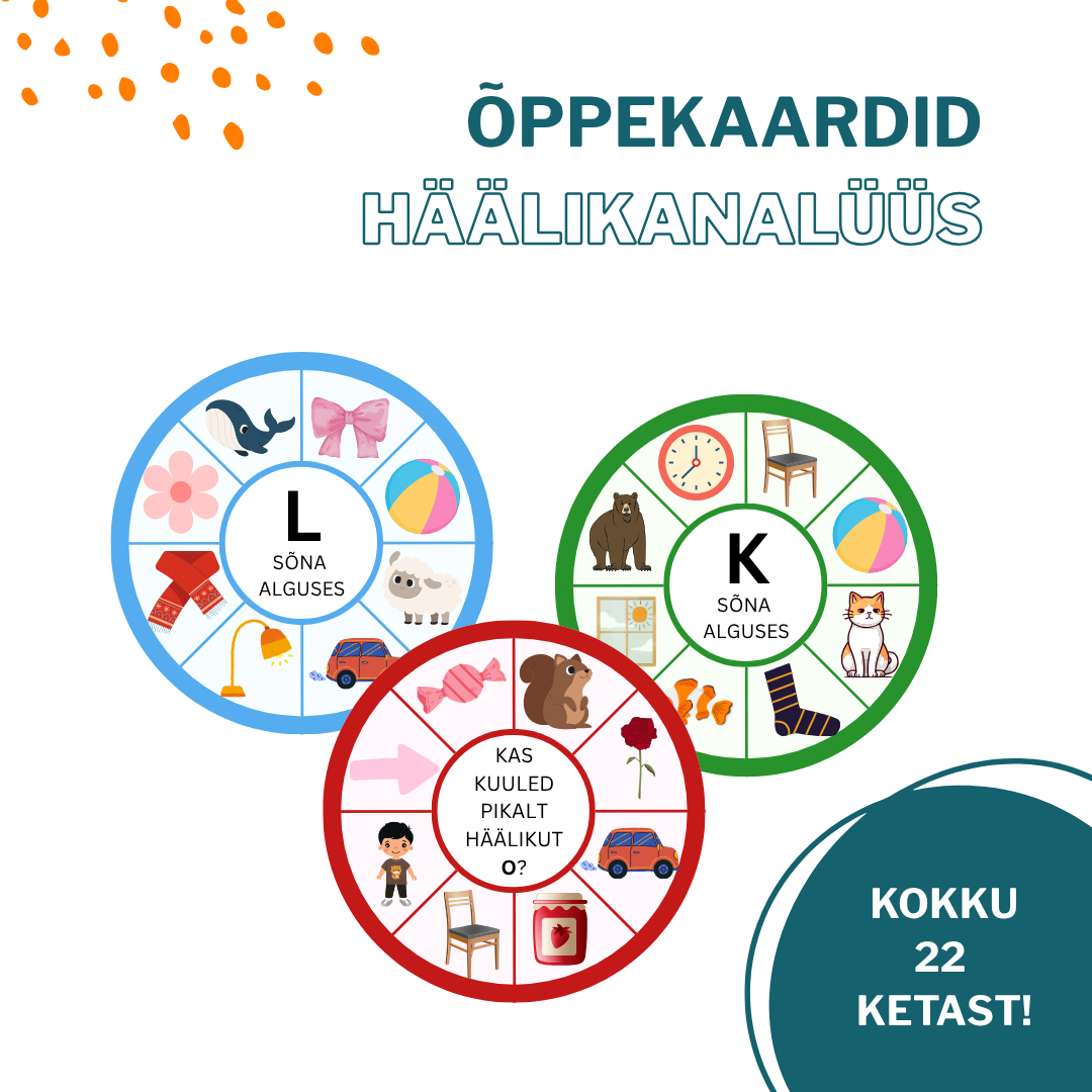 HÄÄLIKANALÜÜS- kettad häälikanaüüsi harjutamiseks