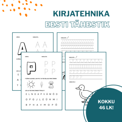 Kirjatehnika töölehed (tähestik)