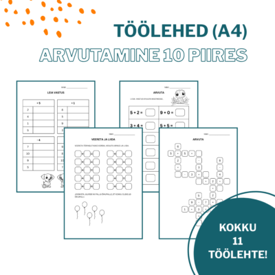 Töölehed ARVUTAMINE 10 PIIRES