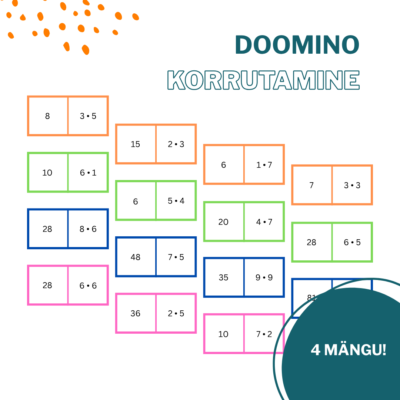 Doomino (korrutamise harjutamiseks)