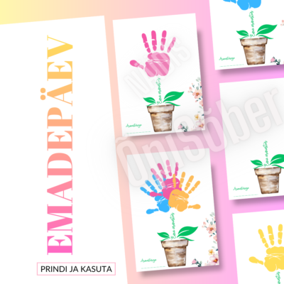 Emadepäev - ema armastusega lillepott