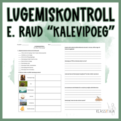 LUGEMISKONTROLL "KALEVIPOEG" (E. Raud)