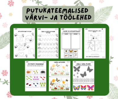 Putukateemalised värvi- ja töölehed