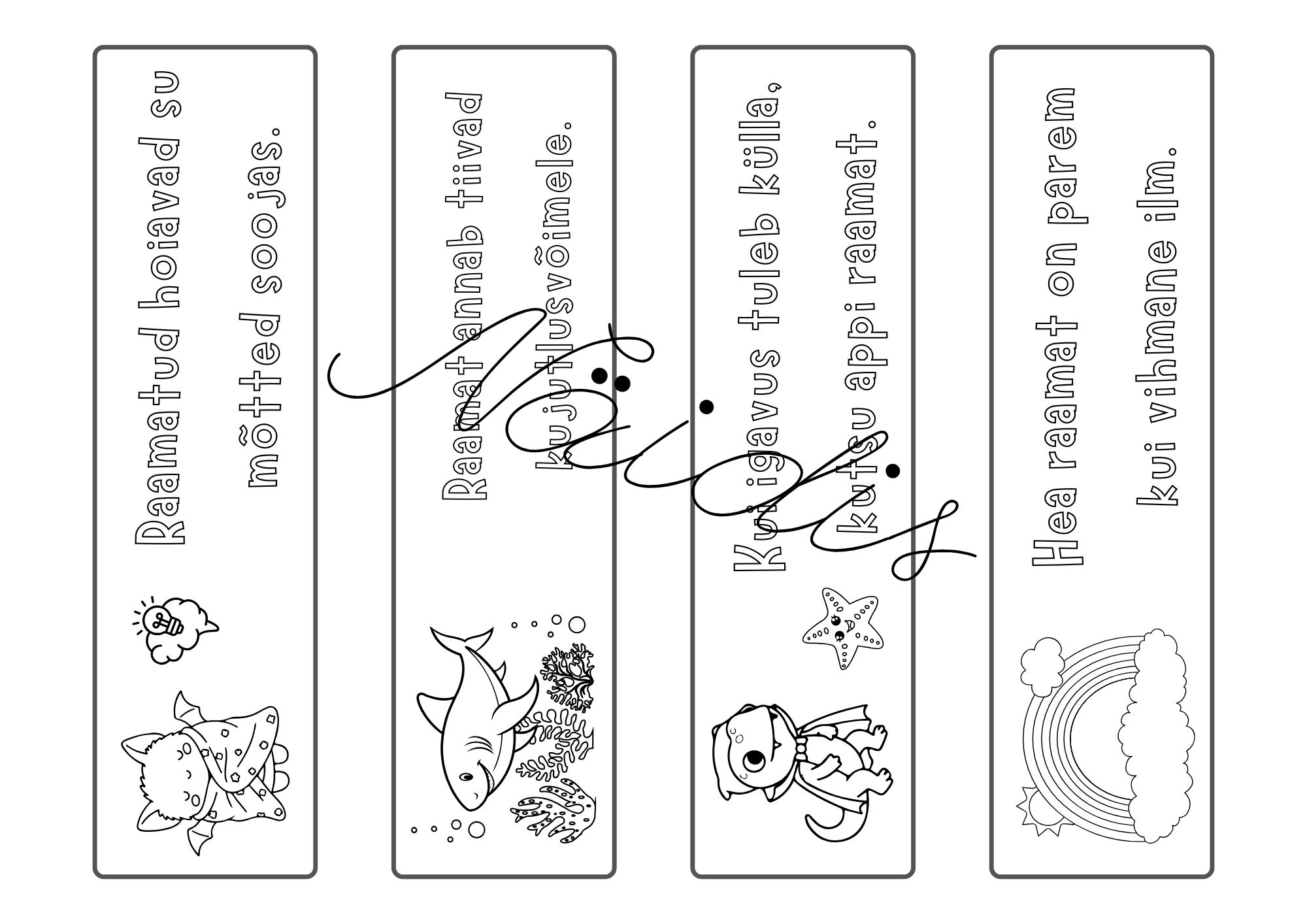 28 värvitavat järjehoidjat – prindi, lõika ja kasuta (1.–4. klass) - Image 2