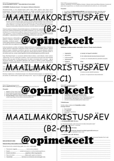 Maailmakoristuspäev (B2-C1)