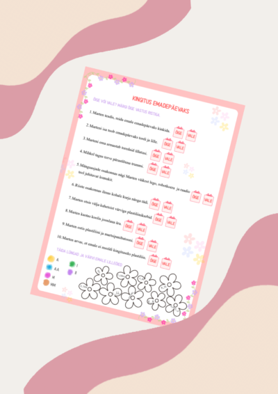 Lugemispala "Kingitus emadepäevaks"