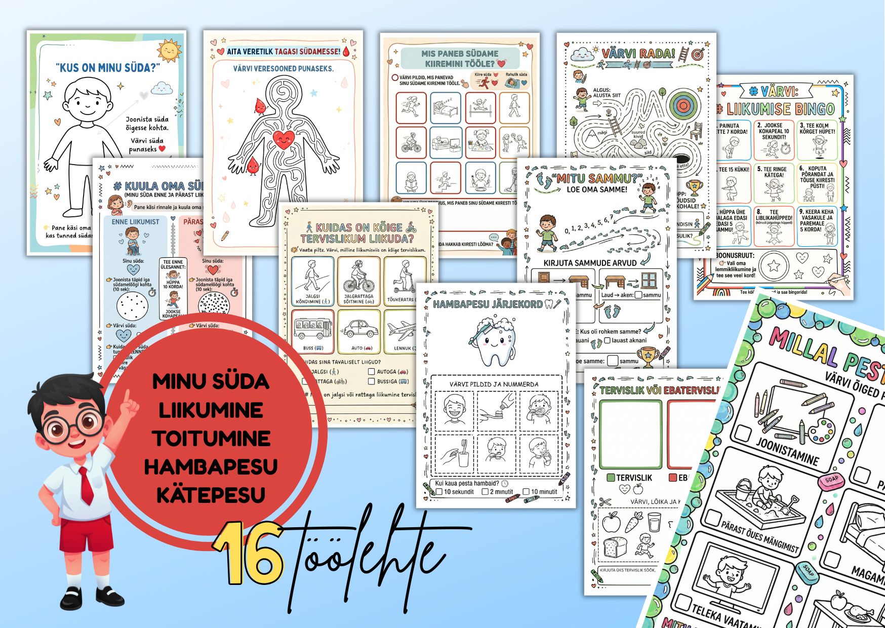 APRILL on südamekuu! (minu süda, liikumine, kätepesu, hambapesu)