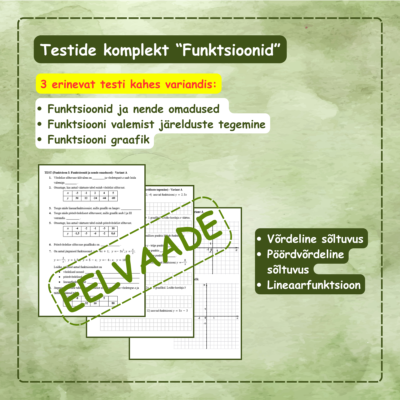Testide komplekt FUNKTSIOON