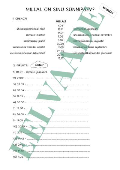 "SÜNNIPÄEV - kuupäev (2 lk)"