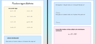 Puuduva teguri leidmine