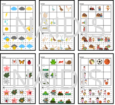Lõika ja sobita! Ridade ja veergude loogikamäng (10 lk)