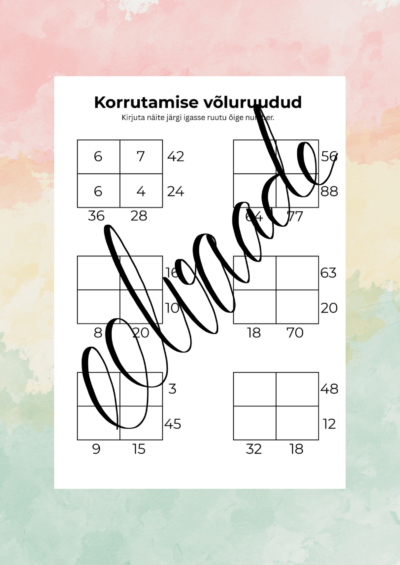 Korrutamise võluruudud