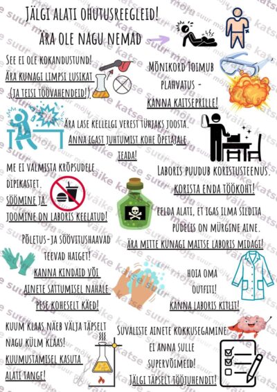 Labori ohutusreeglid - plakat