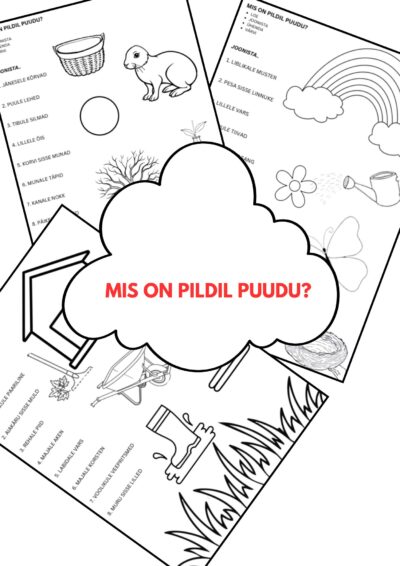 Mis on pildilt puudu? Joonista! (kevad)