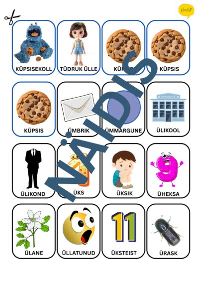 Küpsisekoll - Ü-hääliku kõnesse viimine